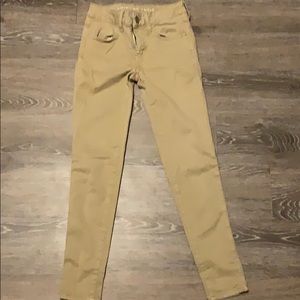 American eagle khaki jeggings